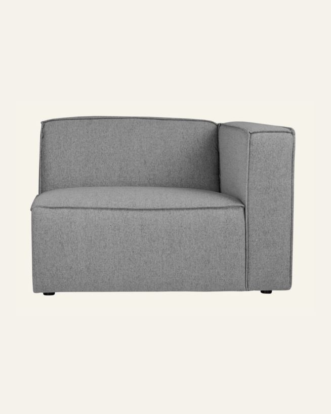 Modul 1,5 seter armlene høyre grå - 110x93x73 cm grå - 1