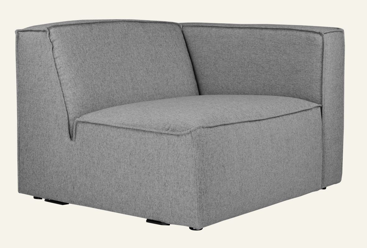 Modul 1,5 seter armlene høyre grå - 2