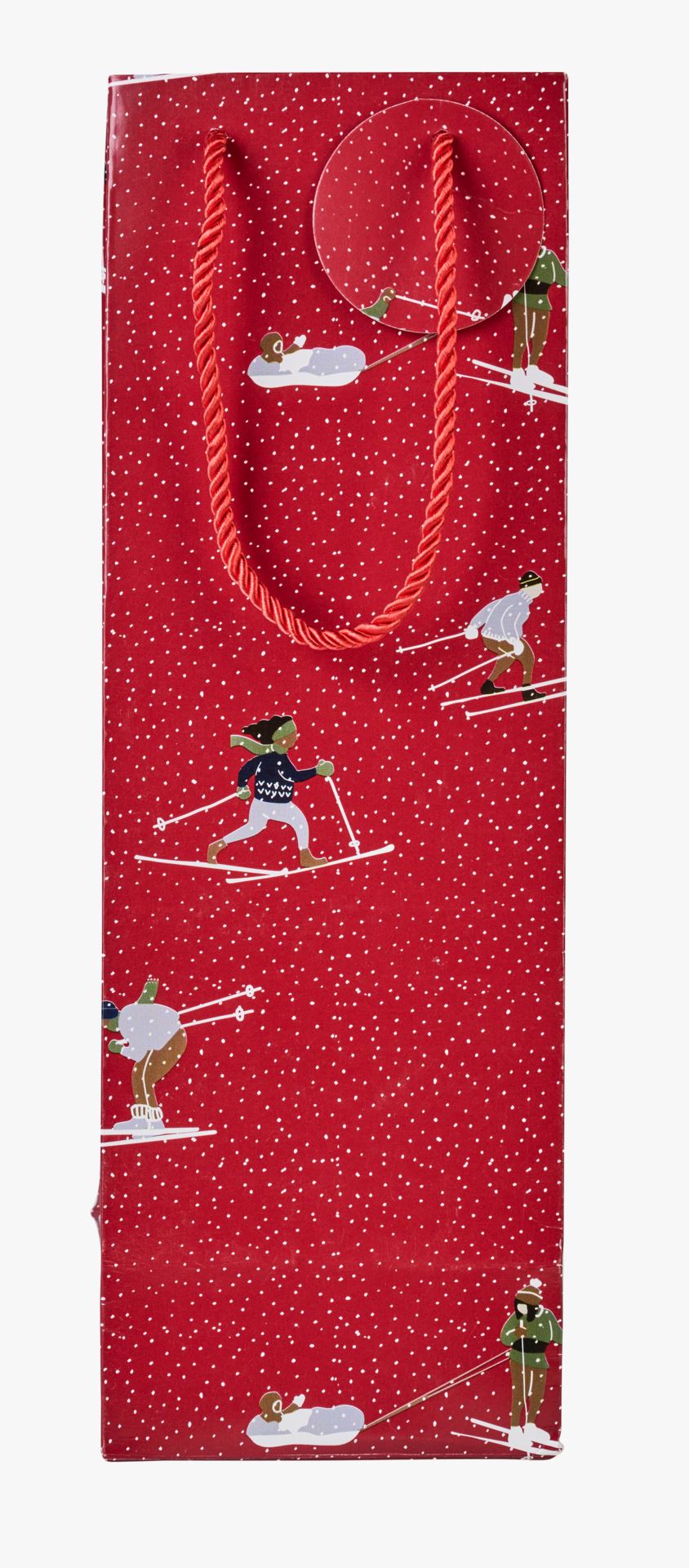 Flaskepose rød - 12x36x10 cm rød - 1