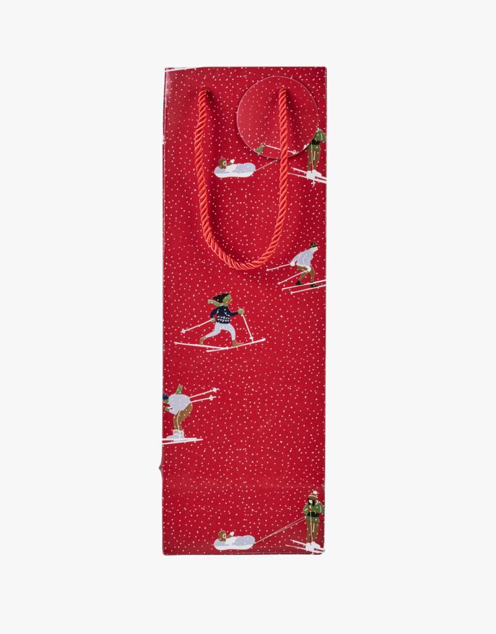 Flaskepose rød - 12x36x10 cm rød - 1