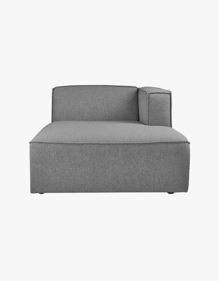 Modulsofa sjeselong høyre grå - 114x154x73 cm grå - 1