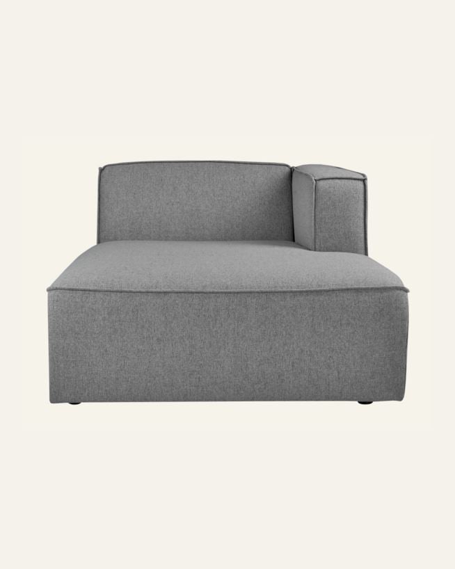 Modul sjeselong høyre grå - 154x114x73 cm grå - 1