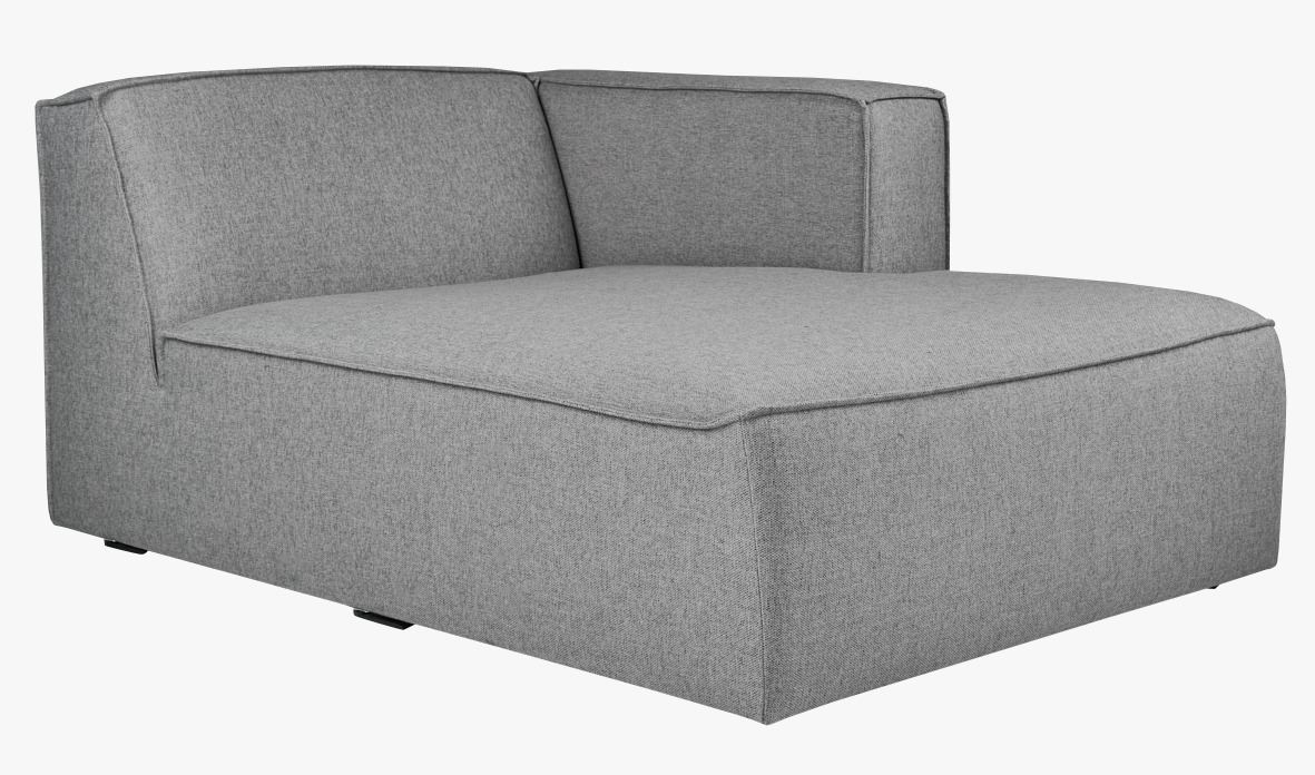 Modulsofa sjeselong høyre grå - 2