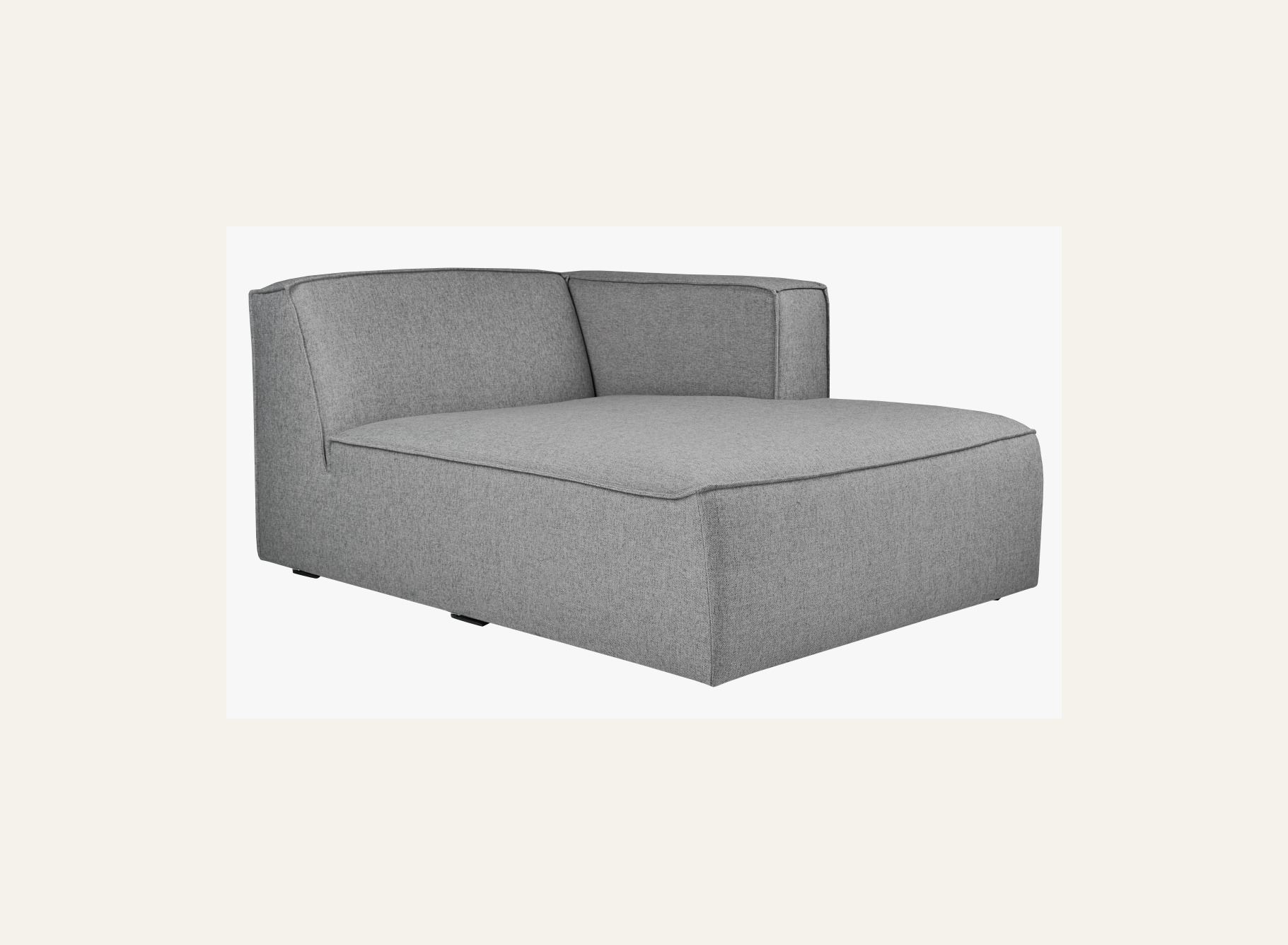 Modulsofa sjeselong høyre grå - 2