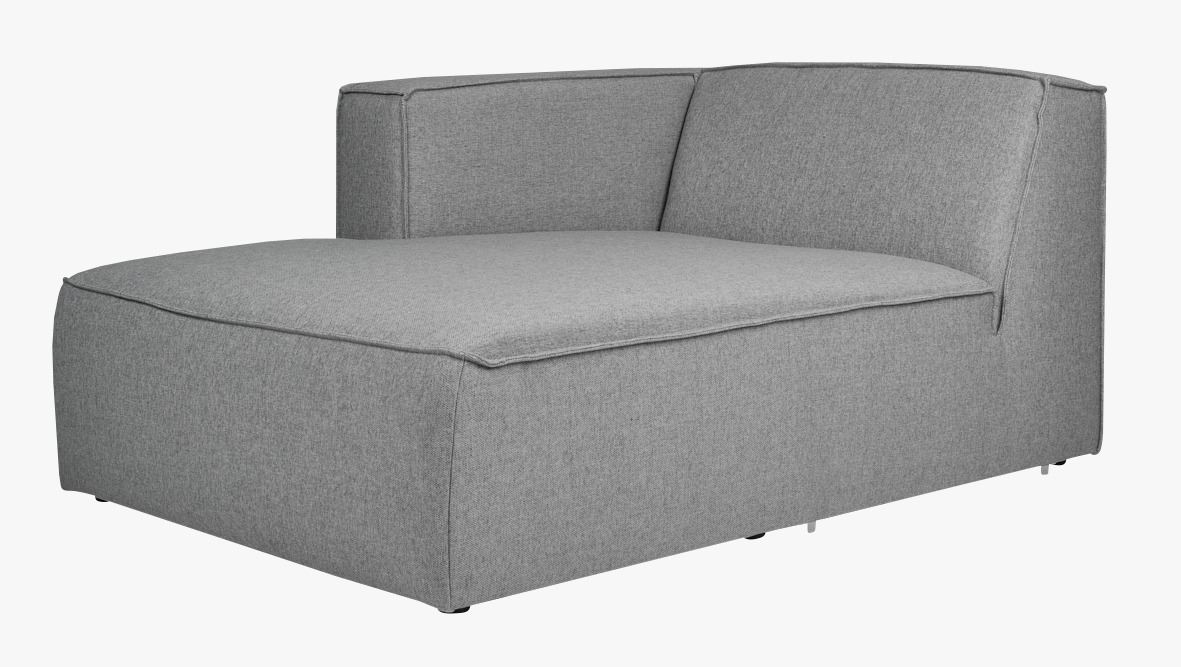 Modulsofa sjeselong venstre grå - 3