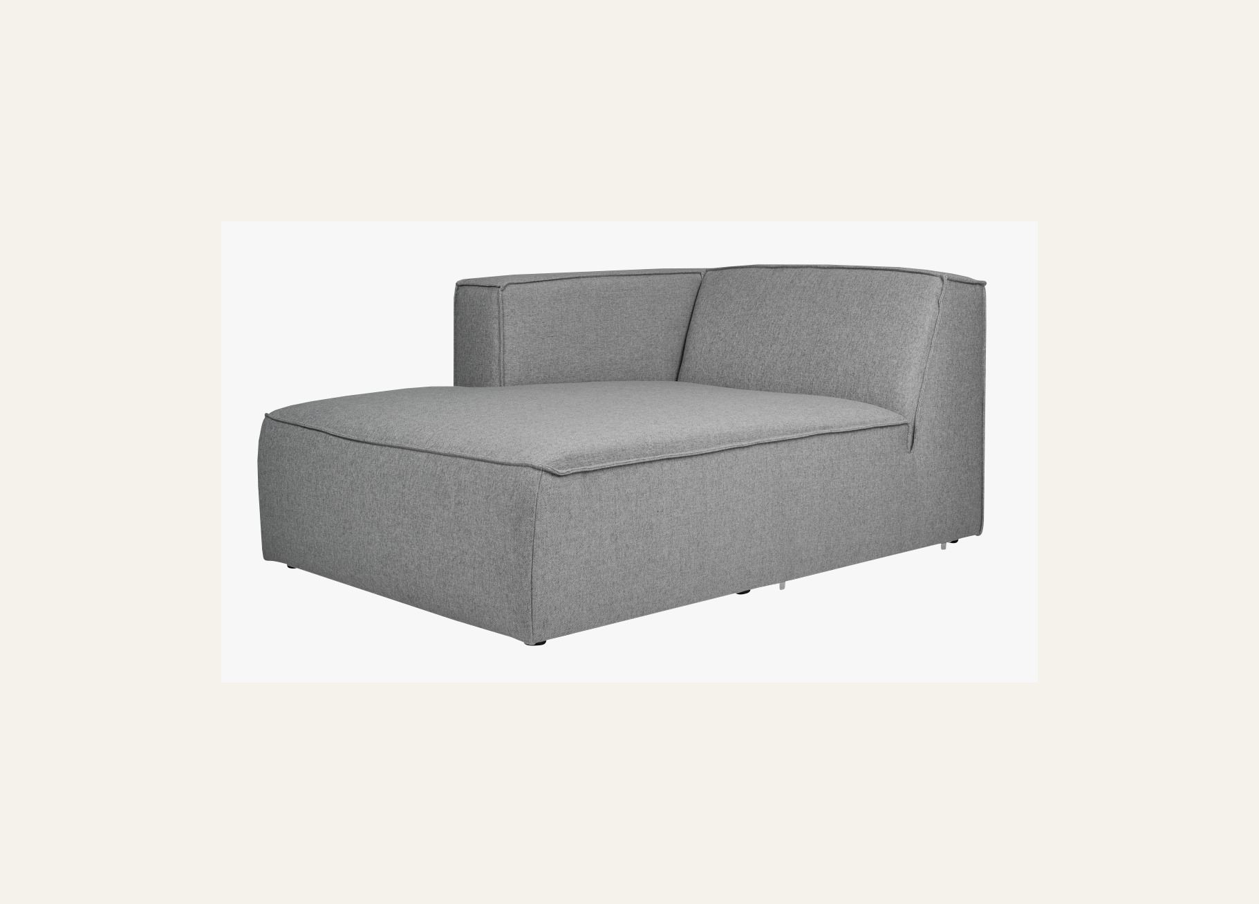 Modulsofa sjeselong venstre grå - 3