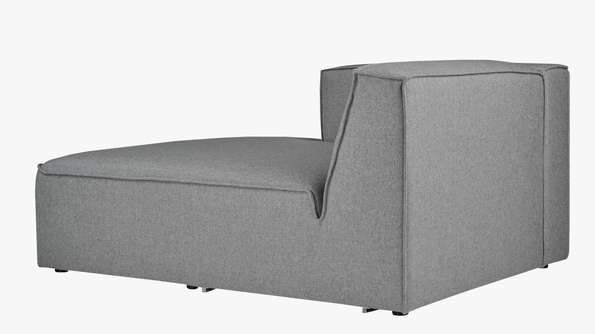 Modulsofa sjeselong venstre grå - 4