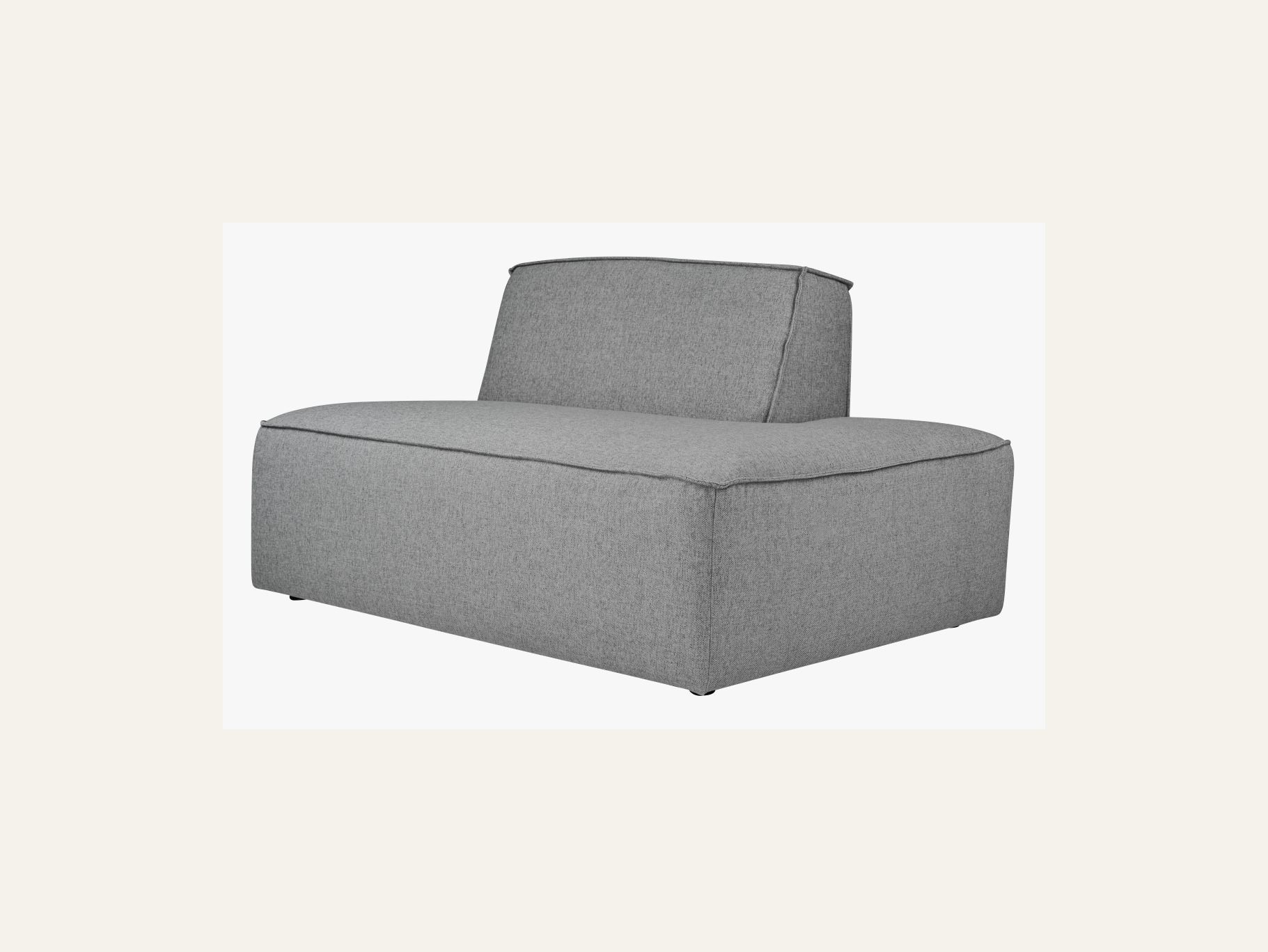 Modulsofa åpen ende høyre grå - 3