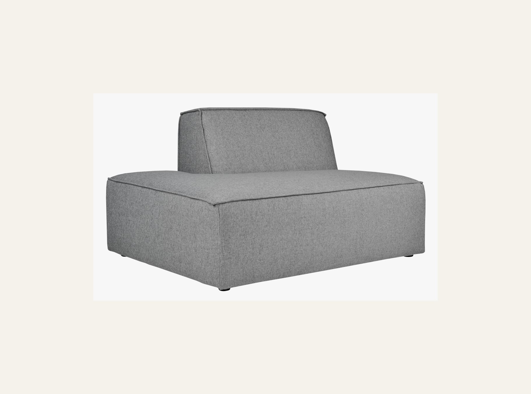 Modulsofa åpen ende venstre grå - 3