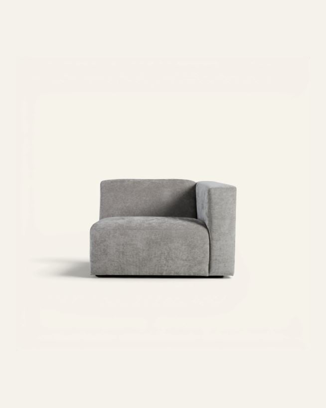 Modul 1,5 seter armlene høyre grå - 110x93x73 cm grå - 1
