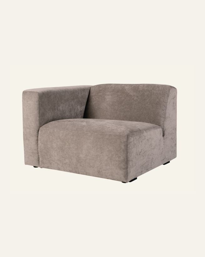 Modul 1,5 seter armlene venstre grå - 110x93x73 cm grå - 1