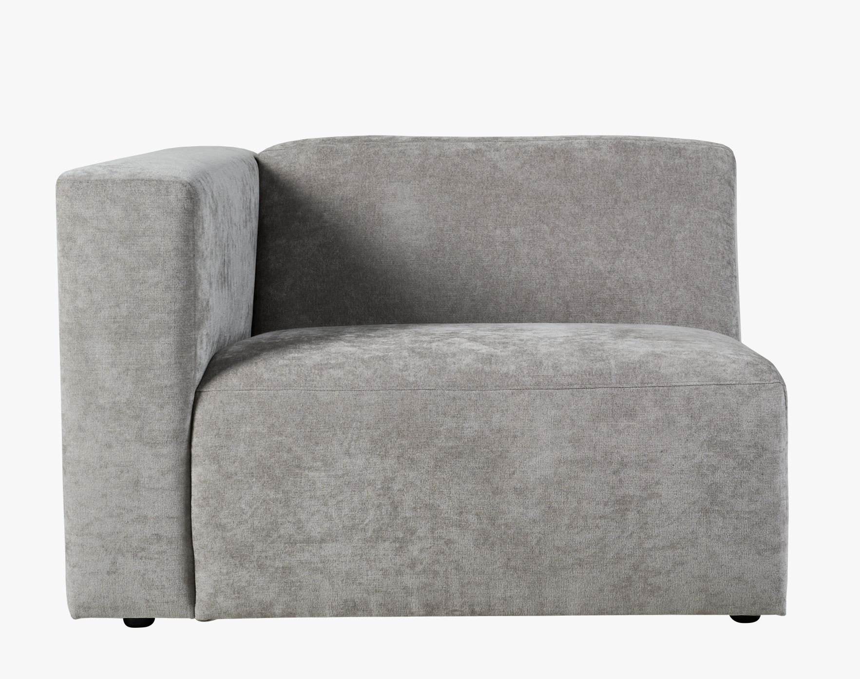 Modulsofa 1,5 seter m/armlene venstre grå - 4