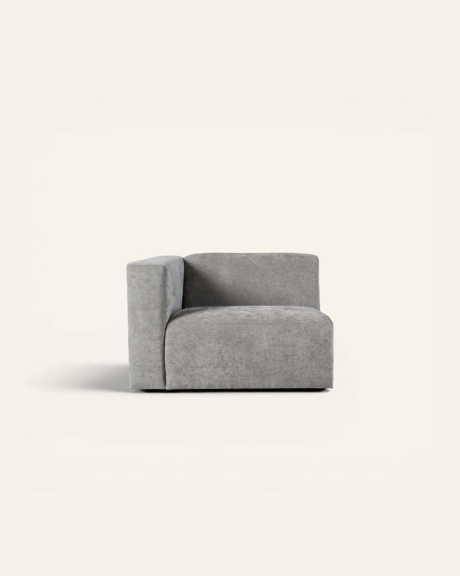 Modul 1,5 seter armlene venstre grå - 110x93x73 cm grå - 1