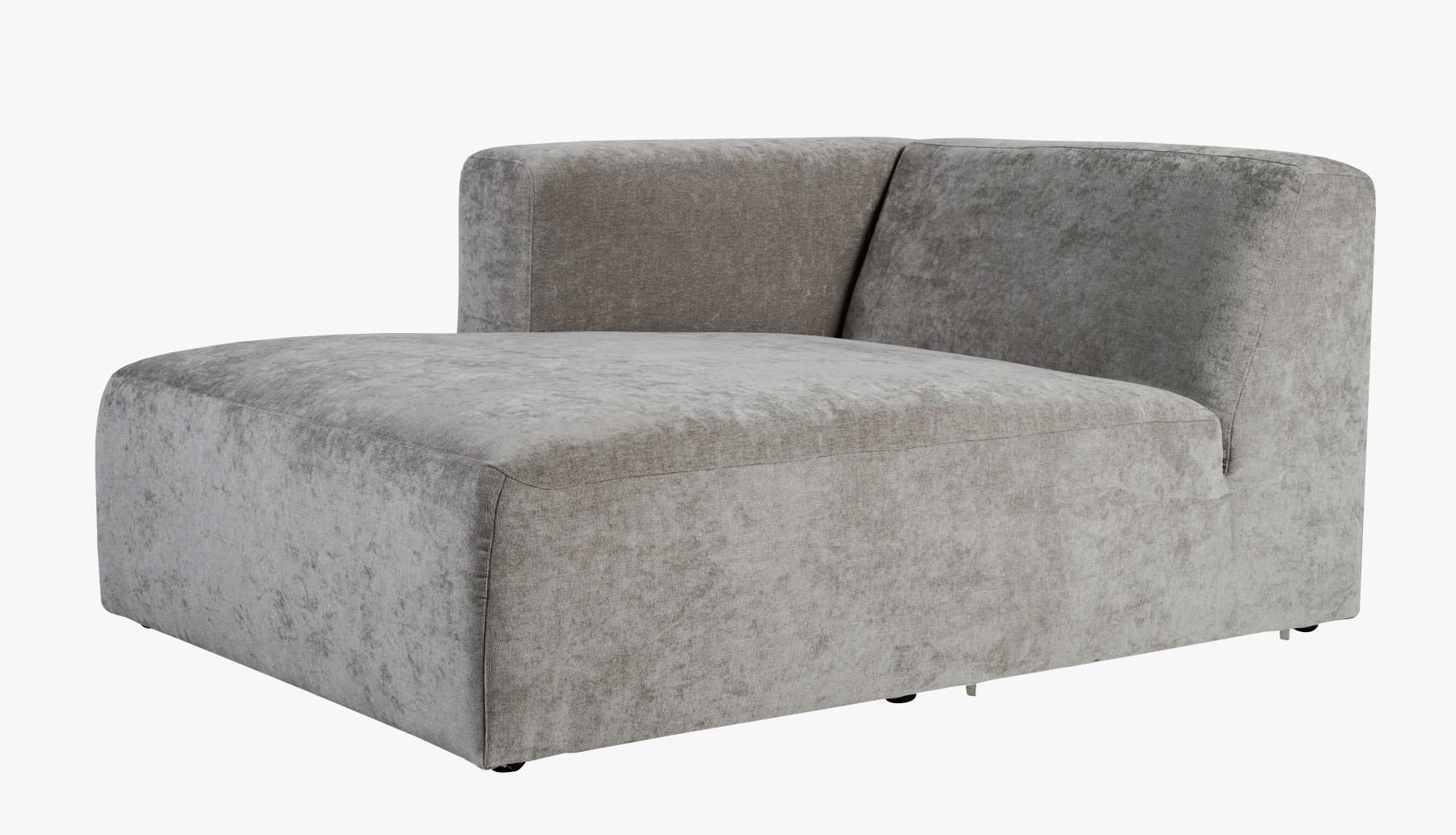 Modulsofa sjeselong venstre grå - 3