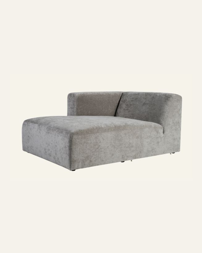Modul sjeselong venstre grå - 114x154x73 cm grå - 1