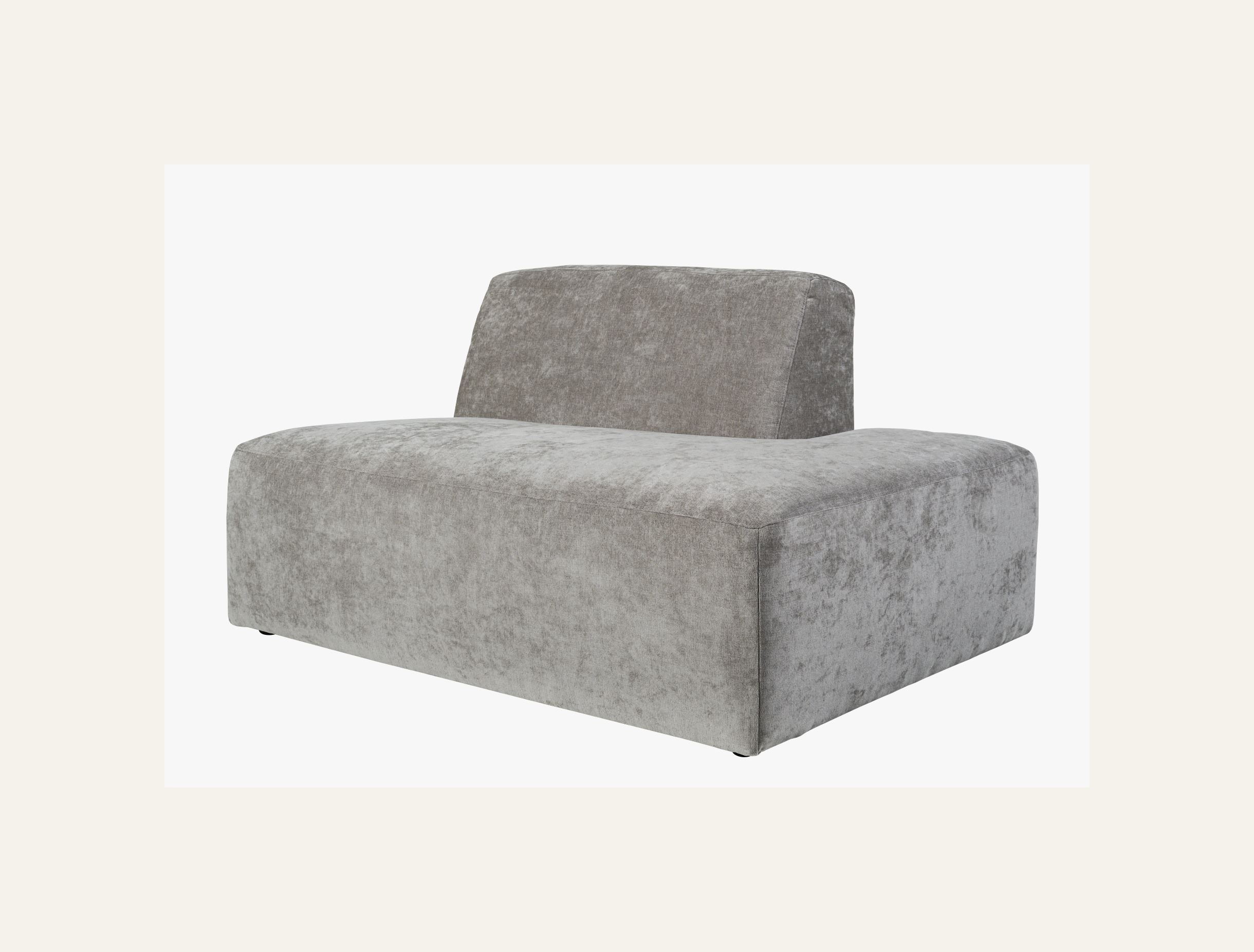 Modulsofa åpen ende venstre grå - 4