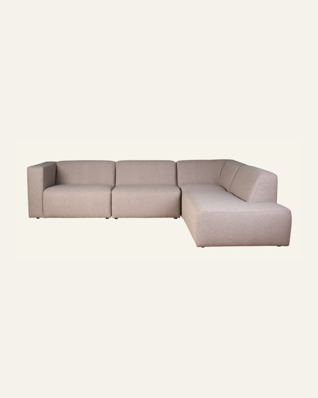 Modulsofa 4 deler åpen ende høyre beige - 293x227x73 cm beige - 1