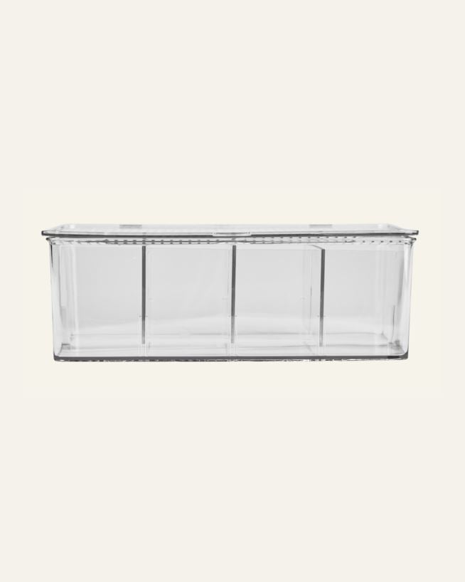 Oppbevaringsboks transparent - 17,3x27,5x9,5 cm transparent - 1