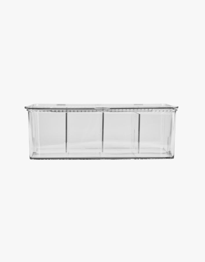 Oppbevaringsboks transparent - 17,3x27,5x9,5 cm transparent - 1