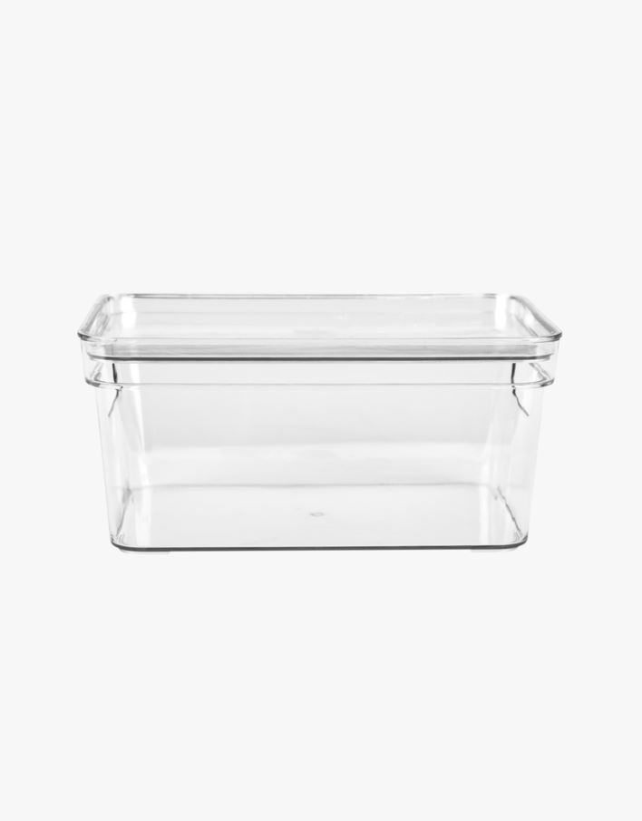 Oppbevaringsboks transparent - 17x26x12 cm transparent - 1