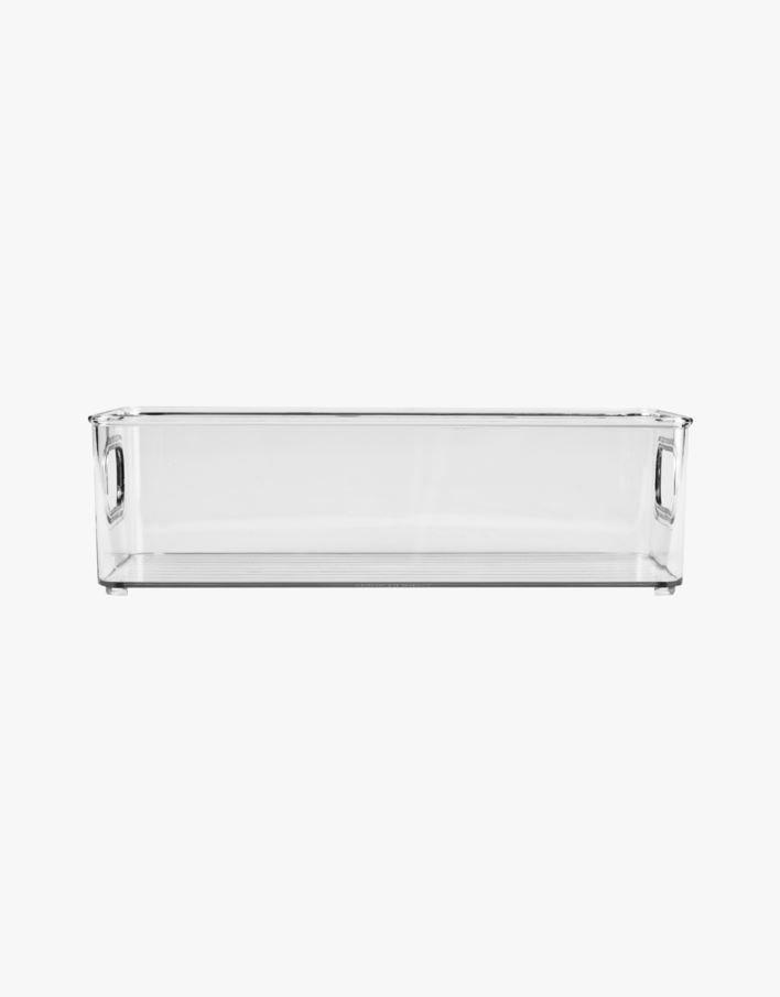 Stablebar oppbevaringsboks transparent - 15x26x7,5 cm transparent - 1