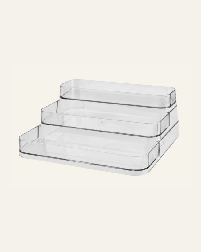 Oppbevaringsstativ transparent - 24,3x26,6x10,3 cm transparent - 1