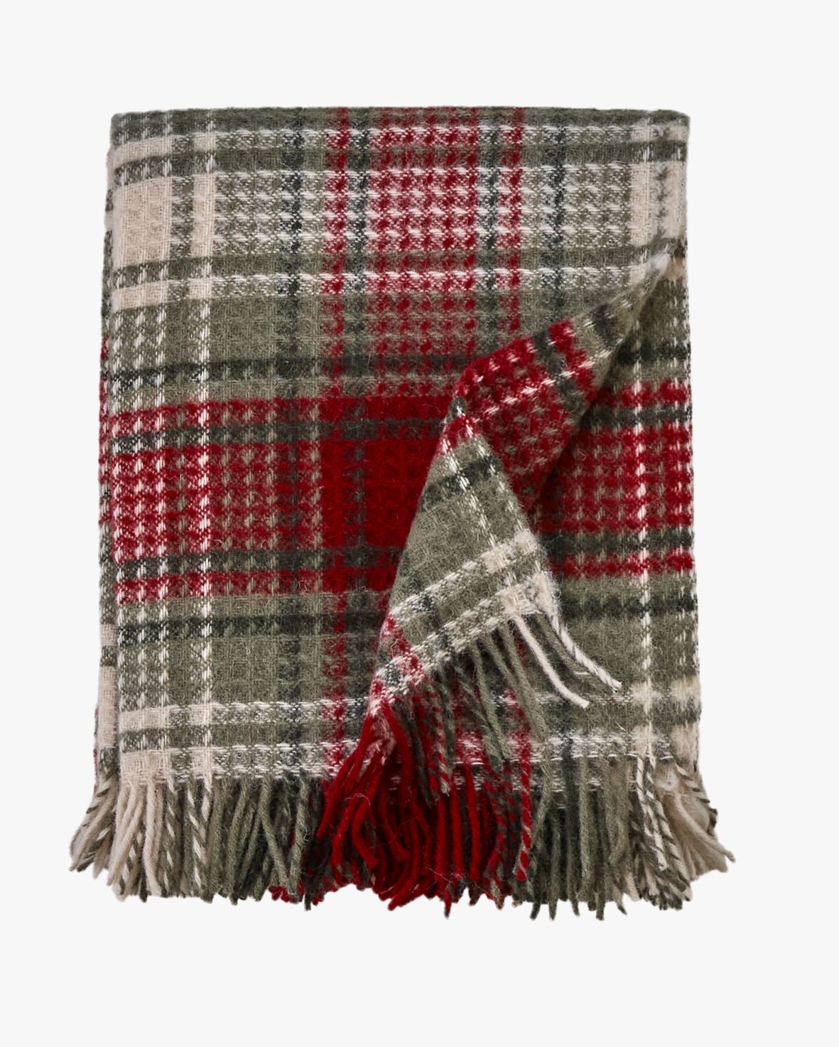 Ullpledd multi rød - 130x170 cm multi rød - 1