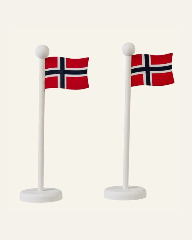Flaggpynt multi rød - 15,5 cm multi rød - 1