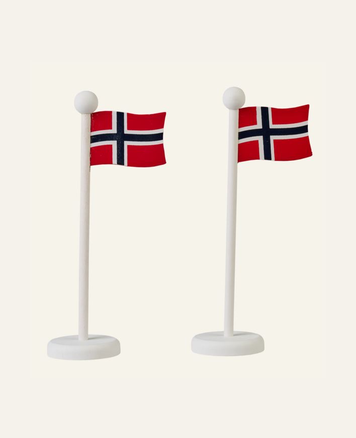 Flaggpynt multi rød - 15,5 cm multi rød - 1