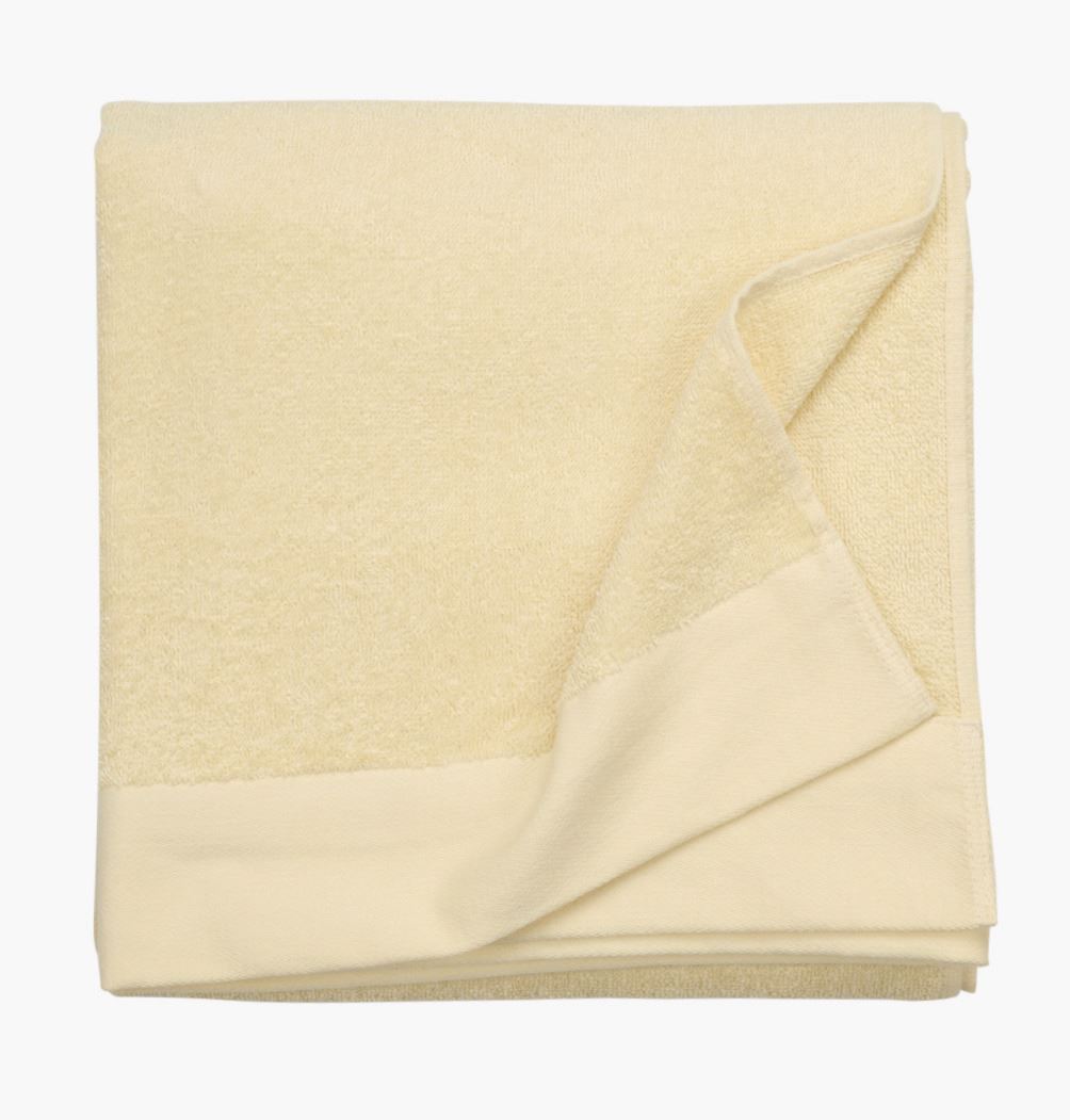 Badehåndkle gul - 90x180 cm gul - 1