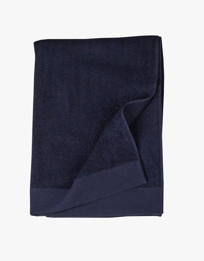Badehåndkle marineblå - 90x180 cm marineblå - 1