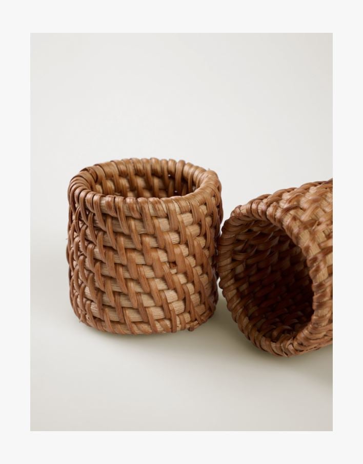 2 pk serviettringer brun - 5 cm ø5 brun - 1