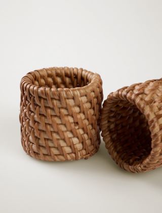 Kid Elena 2 Pk Serviettringer Brun 5 cm ø5