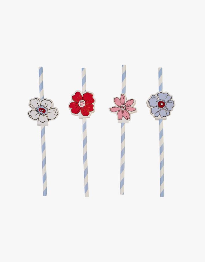 Papirsugerør 20pk multi - 7,5x20x1,7 cm multi - 1