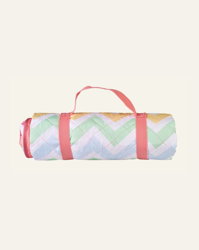Piknikpledd multi rosa - 135x150 cm multi rosa - 1