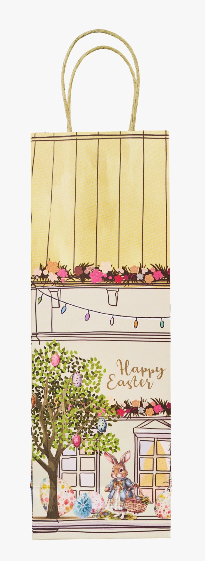 Gavepose 3pk gul - 12x36x10 cm gul - 1