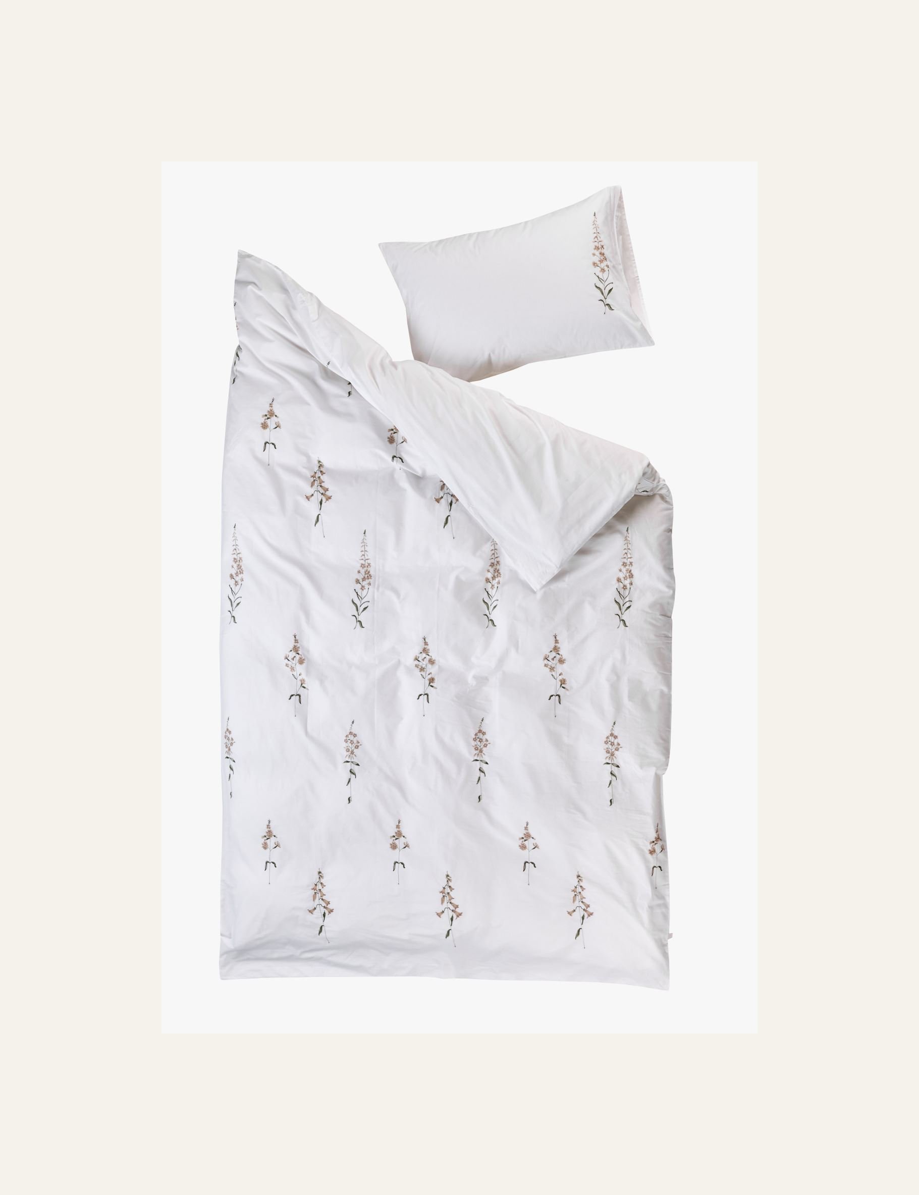 Bomull sengesett hvit - 5