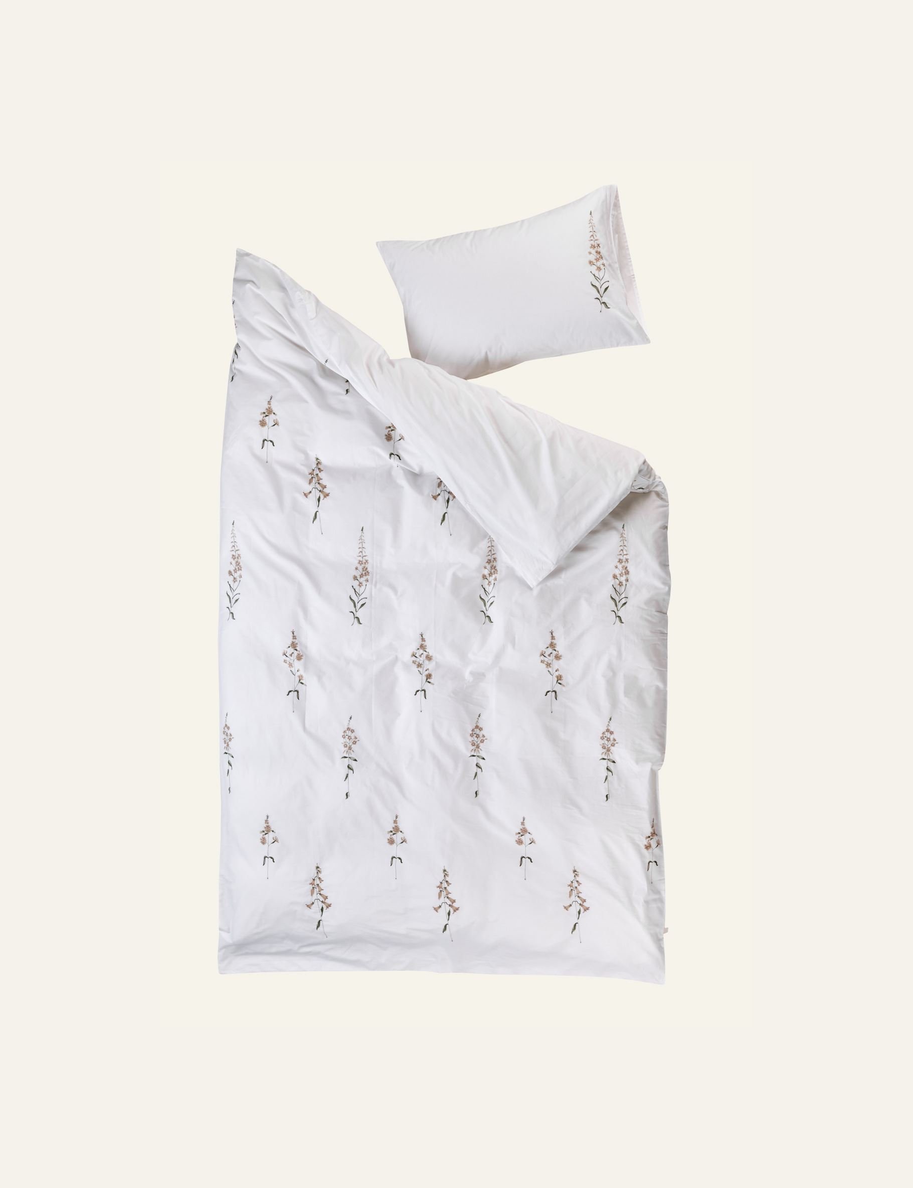 Bomull sengesett hvit - 5