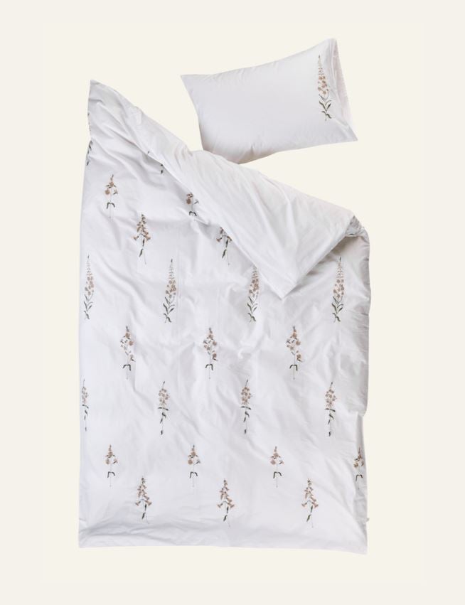 Bomull sengesett hvit - 5