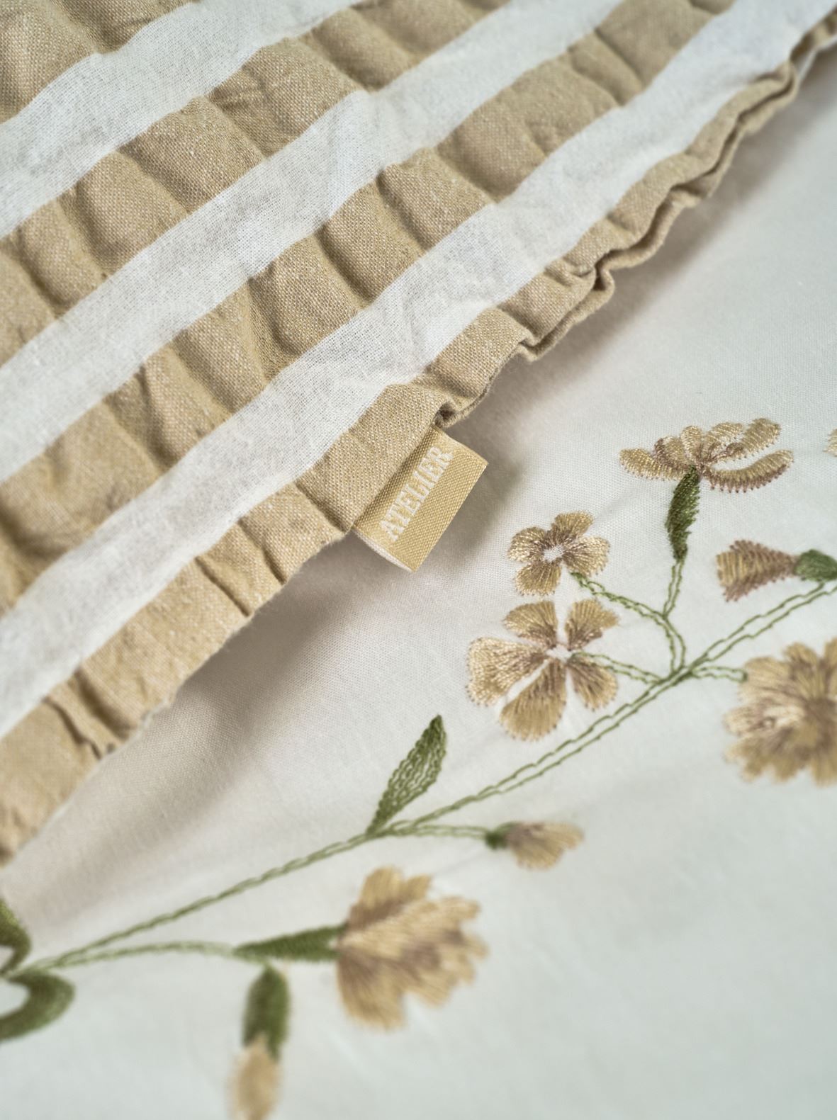 Bomull sengesett hvit - 6