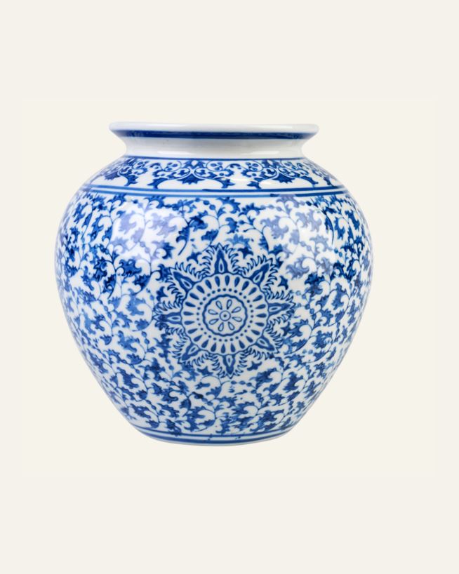 Vase multi blå - 22x22x21 cm multi blå - 1
