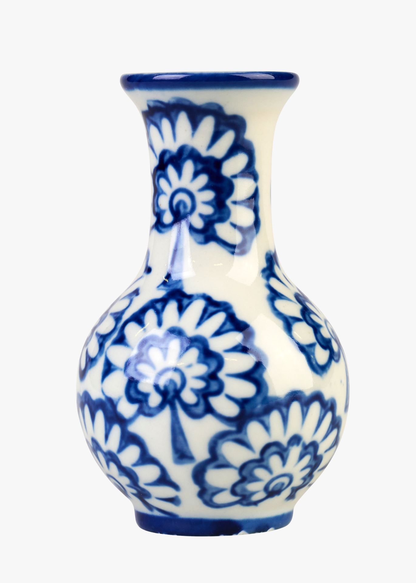 Vase multi blå - 7x7x11,5 cm multi blå - 1