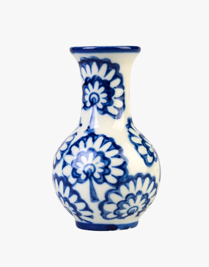 Vase multi blå - 7x7x11,5 cm multi blå - 1