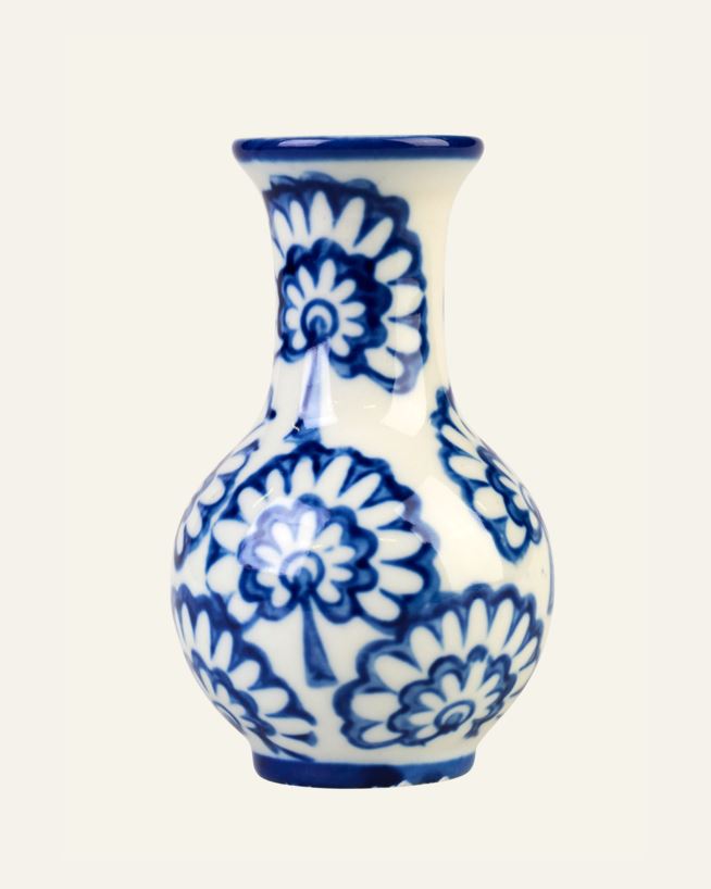 Vase multi blå - 7x7x11,5 cm multi blå - 1