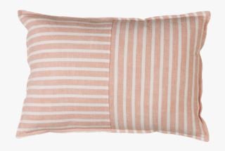 Kid Smillan Double Stripe Pyntepute Korall 40x60 cm