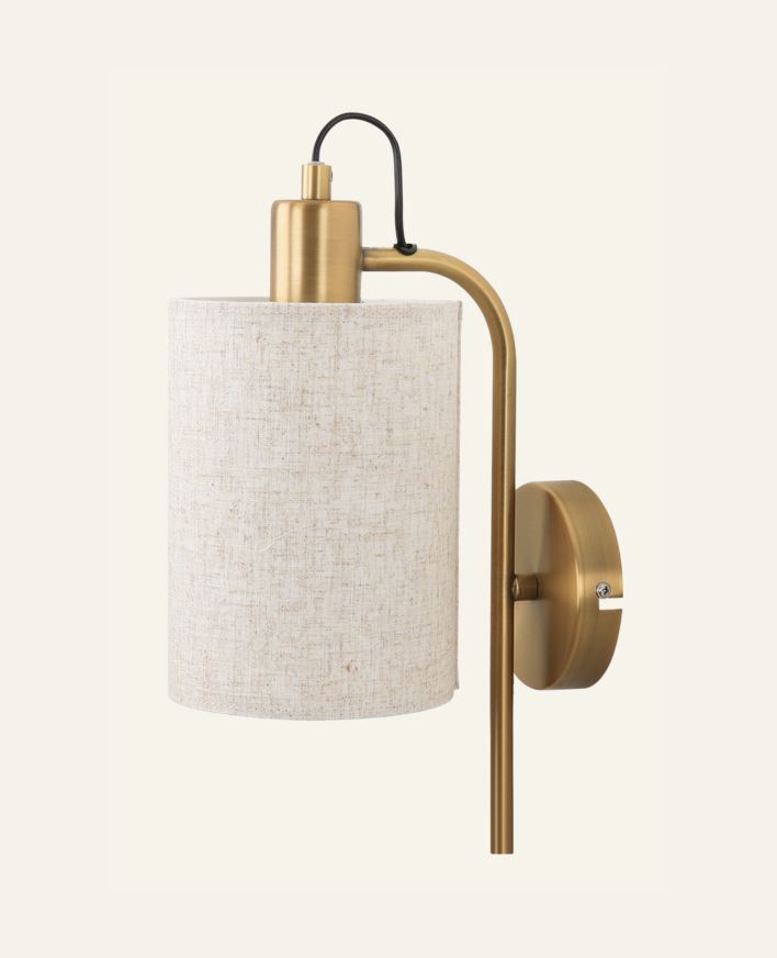 Vegglampe messing - 20x13x32 cm messing - 1