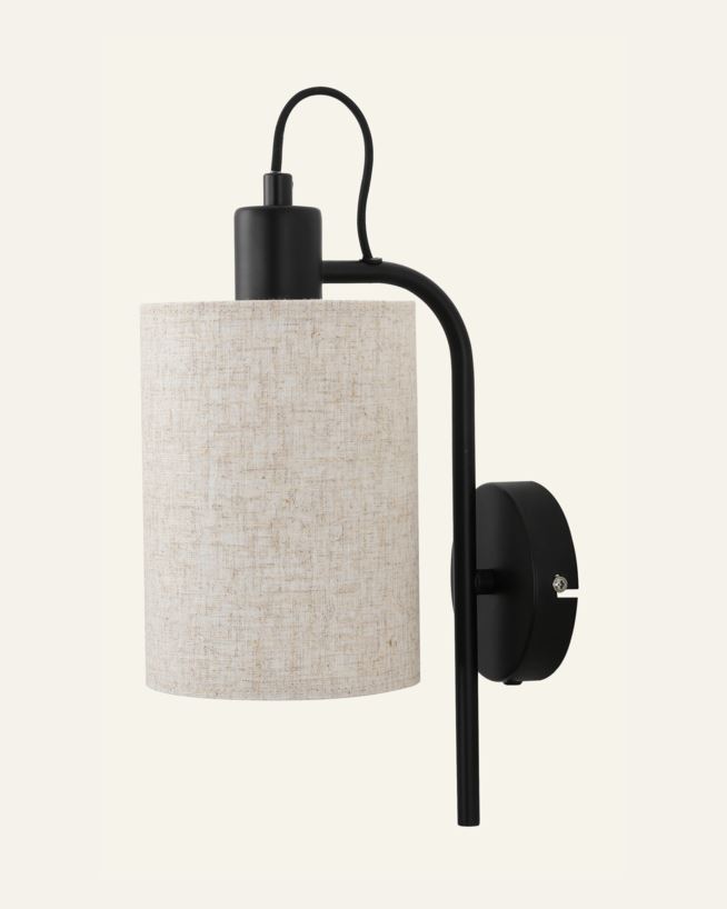 Vegglampe svart - 20x13x32 cm svart - 1