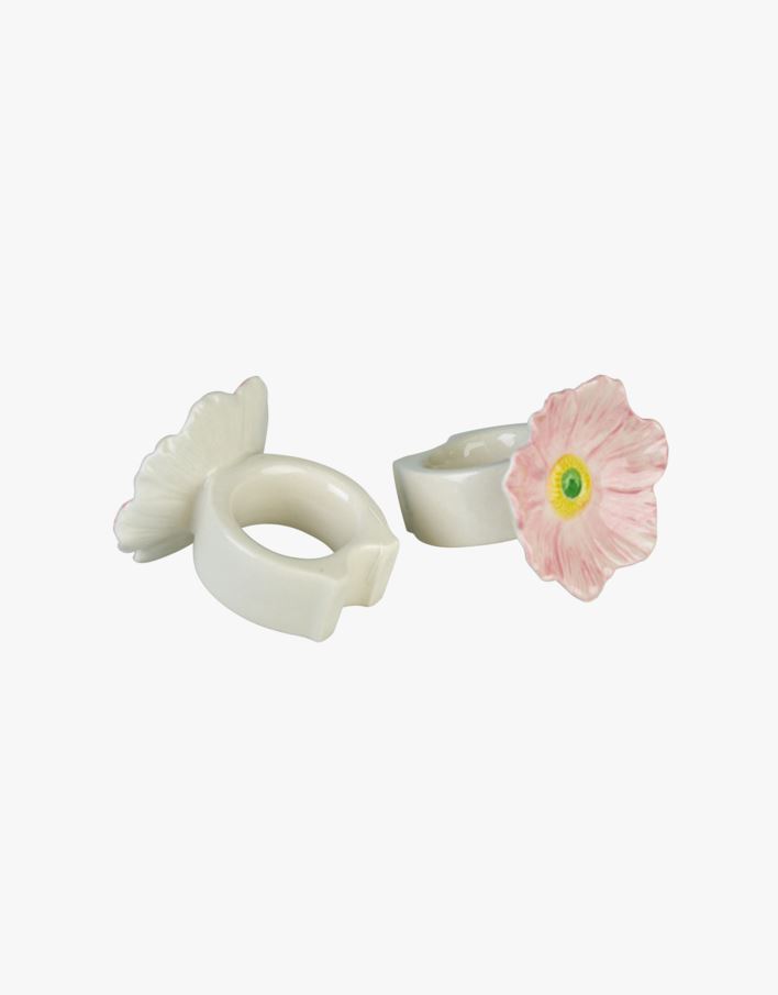 2 pk serviettringer rosa - 6x4,5x6 cm rosa - 1