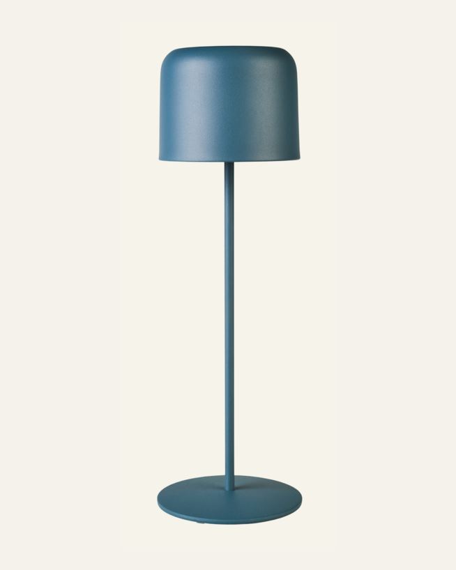 Led lampe gråblå - 12x12x38 cm gråblå - 1
