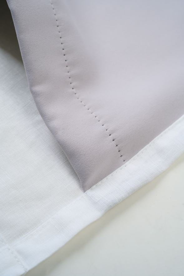 Lysdempende lingardin hvit - 4